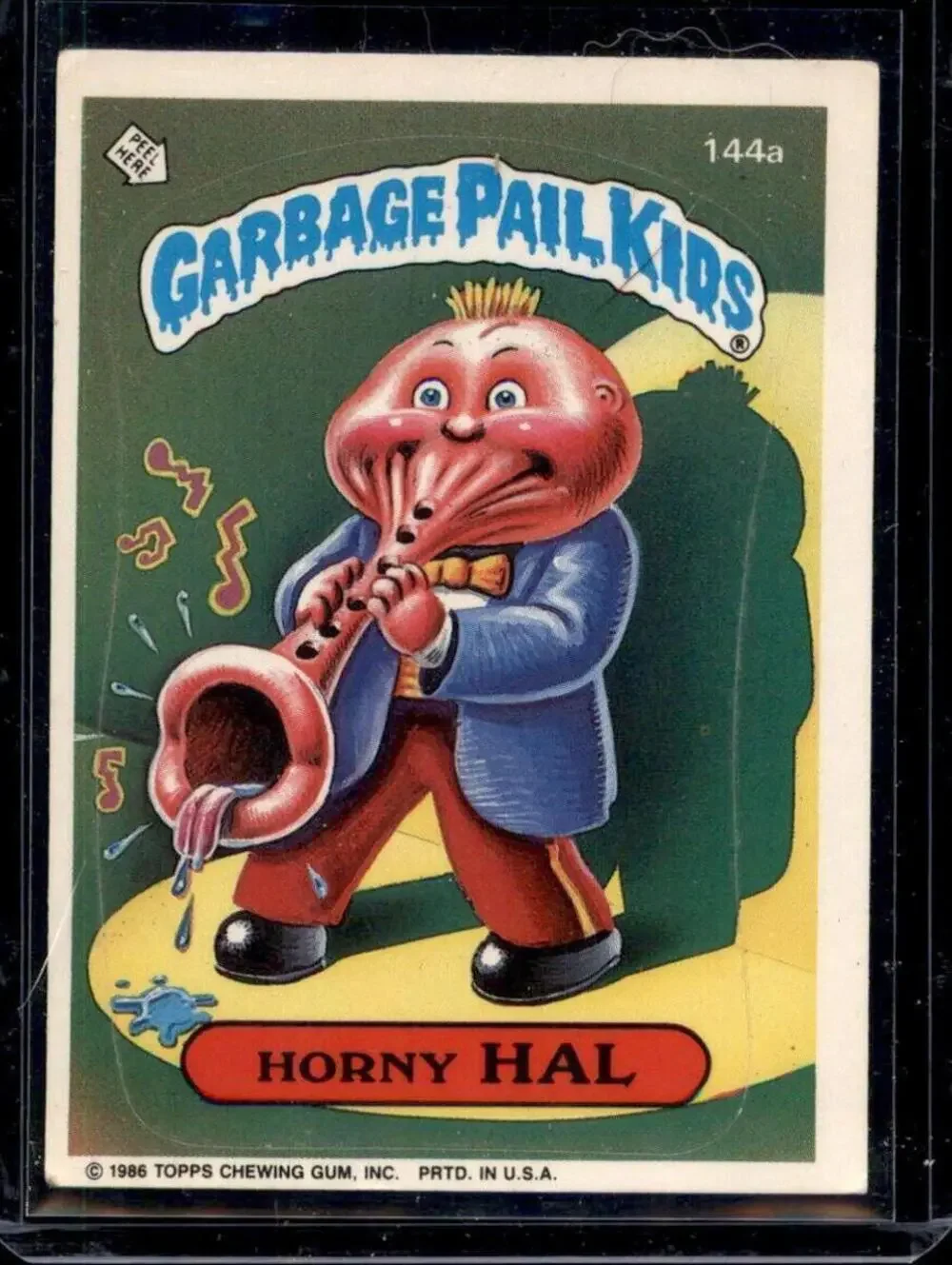1986 Garbage Pail Kids Card - Horny Hal